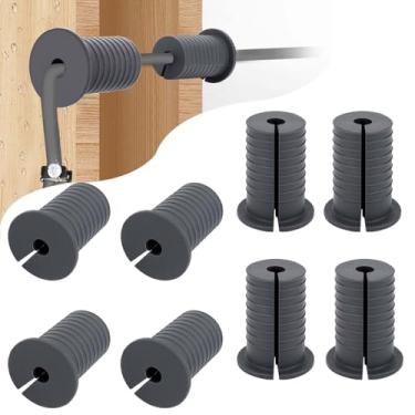 Imagem de MYZHRE Kit de roteamento de cabos Starlink com 10 peças para orifício de parede de 2,5 cm perfurado de silicone, ilhós, ilhós, ilhoses de parede Starlink para cabo Ethernet Starlink (ilhós cinza-10)