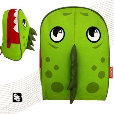 Imagem de Mochila Escolar para Creche Infantil Maternal Unissex Tubarão ou Dinos