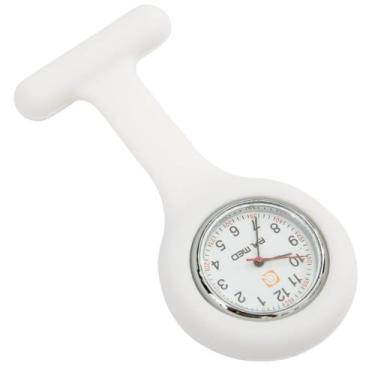 Imagem de Relógio de lapela  para enfermagem Branco - P.A MED