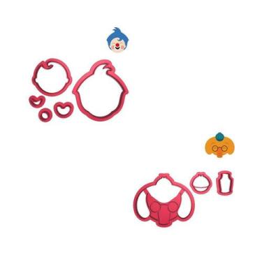 Imagem de Kit 2 Cortadores Circo Elefante Plim Plim - DOCE IMPRESSO, 4,5cm