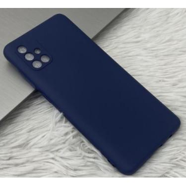 Imagem de Case Capa Capinha A71/A72 Samsung Galaxy Silicone Aveludado Proteção d