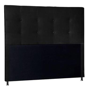 Imagem de Cabeceira Casal 140cm Cama Box Estofada Quarto Com Pés Inclusos - Dal 