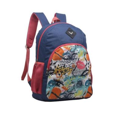 Imagem de Mochila Escolar Juvenil Feminina Colegial Fundamental Médio Grande Bol