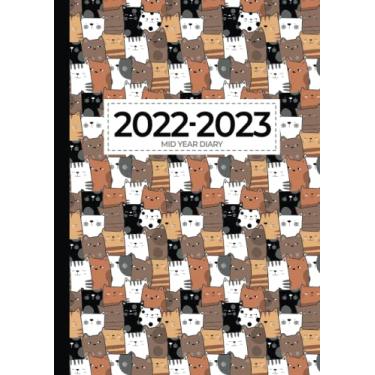 Imagem de A4 Academic Diary 2022-2023 Week To View | Serious Cat Crowd: Mid Year Planner/August 2022 - July 2023 Personal Organiser for School, Home and Work ... Vision Board) Inspirational & Motivational