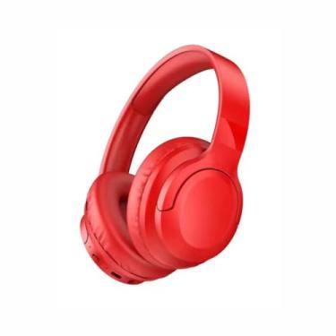 Imagem de Fone De Ouvido Bluetooth 5.3 Headphone Sem Fio Fone Corrida Academia Com Cancelamento de Ruído On-ear Dobrável Qualidade PREMIUM Appari (Vermelho)