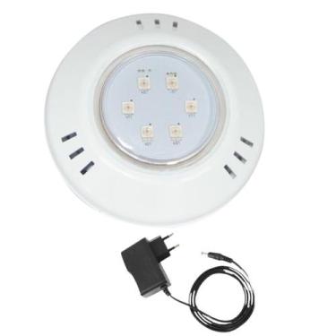 Imagem de Refletor Hiper Led 9W Branco Abs Piscina e Fonte 1A - Brustec