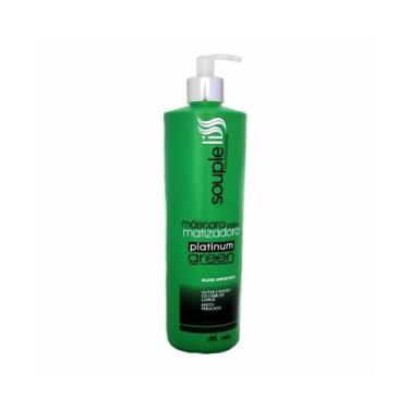 Imagem de Souple liss máscara capilar matizadora platinum green 1l - r - loja