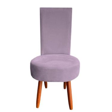 Imagem de Cadeira De Jantar Lisboa Sued Rosa Bebe D`classe Decor