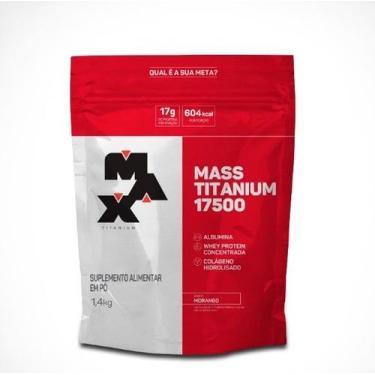 Imagem de Mass Titanium 17500 (1,4kg) - Sabor: Morango - Max Titanium