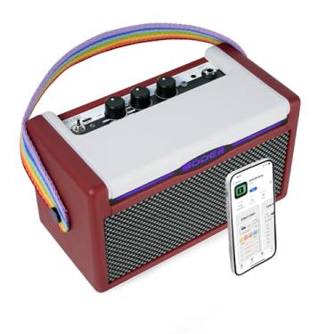 Imagem de MOOER Amplificador De Guitarra Sd10I 10W Para Prática Com Aplicativo Efeitos Inteligentes, Luz Led Portátil Stero Sound, 49 Tipos, 52 Modelos Amplificador, Loop, Bateria Eletrônica, Afinador Baixo (