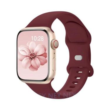 Imagem de Pulseira De Silicone De 45mm 44mm 40mm 41mm 49mm 38mm 42mm Para Apple 