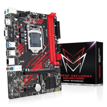 Imagem de MACHINIST Placa Mãe LGA 1150, Placa-Mãe H81 Micro ATX Intel 4ª Geração para Jogos para PC Desktop, Suporte 1333/1600MHz DDR3 Dual channel Max 16G, Core i3, i5, i7/Xeon E3 V3, NGFF M.2, SATA 3 H81M-PRO
