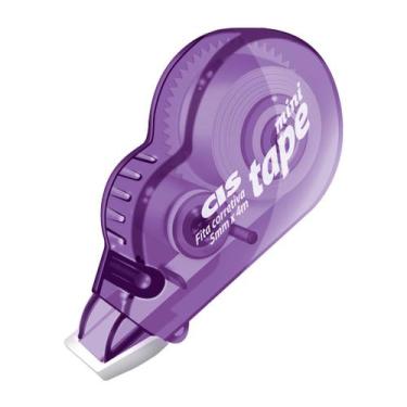 Imagem de Mini Fita Corretiva Tape 5mmx4m - Cis, Roxo