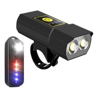 Imagem de Luzes de bicicleta para andar à noite – faróis dianteiros de bicicleta super brilhantes | Lâmpada de LED com zoom telescópico, equipamento ao ar livre para segurança, andar à noite, andar à noite