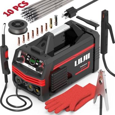 Imagem de LIIJII Máquina De Solda Mig 3 Em 1 150A, Mig/Lift Tig/Stick 110V, Inversor Igbt Portátil Com Núcleo Fluxo Sem Gás E Visor Digital Led