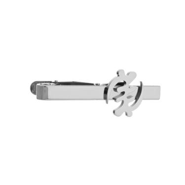 Imagem de Hexagrama de flor de lis Chi-Rho banhado a ouro e prata, vários padrões para homens, prendedor de gravata, joia de pai, moderation, Aço inoxidável, Sem Pedra Preciosa