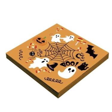 Imagem de Guardanapo Estampado Halloween BOO 32 cm x 32 cm Folha Dupla 20 Unidad