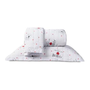 Imagem de Cobre Leito King Essencialle Estampado 150 Fios 3 Peças - Dorameira