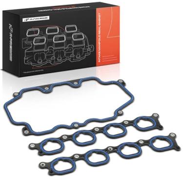 Imagem de A-Premium Conjunto de juntas de vedação do coletor de motor inferior e superior compatível com Mercury Marauder 2003-2004 4,6L, com contas de silicone