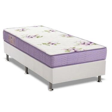 Imagem de Cama Box Solteiro: Colchão Espuma Ortobom Physical Super Resistente + Base Crc Courano White(88X188)
