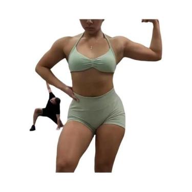 Imagem de Top De Sutiã Halter Com Suporte Alto Para Mulheres, Alças Finas, Sem C