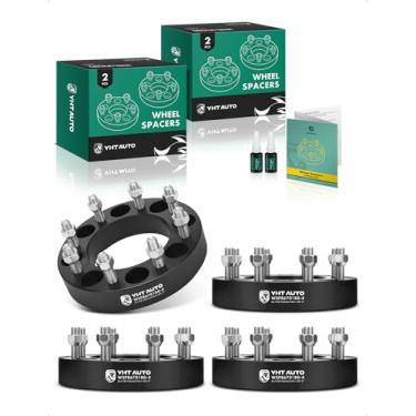 Imagem de YHTAUTO Espaçadores de roda de 8 x 170 mm de 1,5" para Ford F250 03-09, F350 03-16, F-250 F-350 Super Duty 03-22, Excursion 03-05, espaçadores de pneu com pinos de grau M14x1,5 e 12,9, furo do cubo de 125 mm 8 mm Terminal, 4 peças Adaptadores