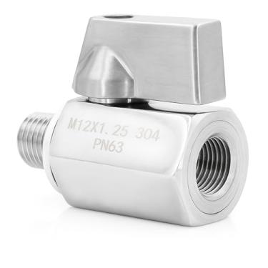 Imagem de KeeRoarin Válvula rápida de plugue de drenagem de óleo de aço inoxidável M12-1.25 com arruela de esmagamento de cobre para troca de óleo