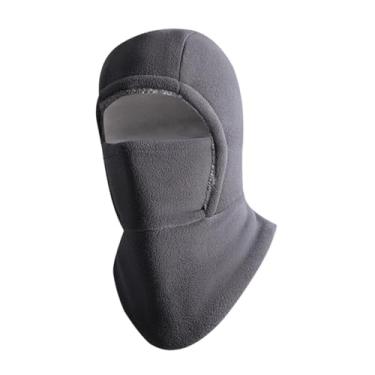 Imagem de harayaa Gorro de inverno, balaclava quente com capuz para snowboard, motociclismo, patinação e pesca (adulto), Cinza