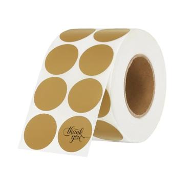 Imagem de PATIKIL 2000 etiquetas térmicas redondas, adesivos coloridos de 2,5 cm, etiquetas autoadesivas para impressão térmica, escritório, decoração de casa, diário, lista de tarefas, caderno de viagem