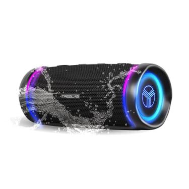 Imagem de TREBLAB HD77 - Alto-falante Bluetooth portátil - Som potente de 360°, áudio de 30 W com graves impactantes, bateria 20H, à prova d'água IPX7, à prova de choque, TWS estéreo, alto-falante Bluetooth sem