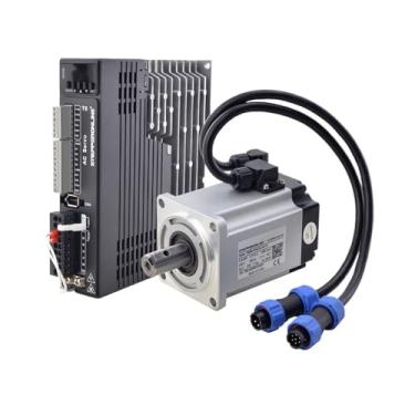 Imagem de ROUPWKWO Kit de iniciação servo eletrônico CA 400W 1,27 Nm 3000RPM 17 bits codificador magnético incremental servo driver kit motor (400W sem freio)