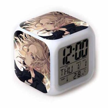 Imagem de Despertador Tokyos Square LED Digital com despertador de 8 cm