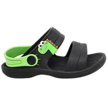 Imagem de Sandália Papete Infantil Menino Leve Macio Versatil Antiderrapante Verão Escolar Babuche Versatil-Masculino