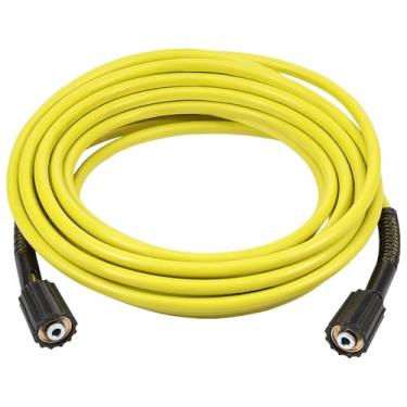 Imagem de MABCIRY Mangueira de lavadora de pressão, substituições sólidas de arruela de economia de tempo, mangueira de extensão de lavagem de pressão à prova de vazamento, resistente a torções de alta tensão