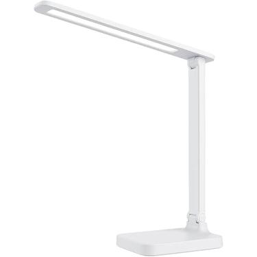 Imagem de Luminária LED de Mesa, 48 LEDs, Luz Noturna, Branca, com Fio, Ajustável para Estudo e Trabalho, Base Estável