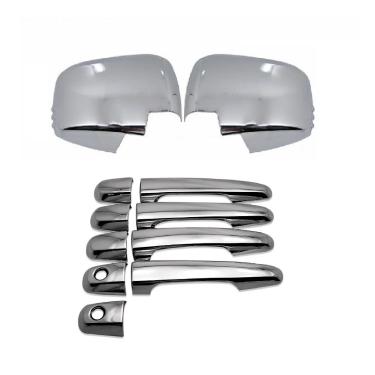 Imagem de Kit Aplique Cromado Maçanetas Retrovisor Pajero Dakar 2012