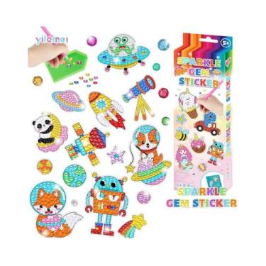 Imagem de 15 Peças De Adesivos De Pintura Com Diamantes Artificiais DIY De Alien