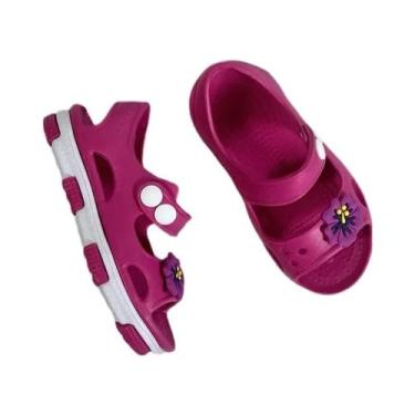 Imagem de Sandálias Florais Leves E Respiráveis Para Meninas, Calçados De EVA Pa