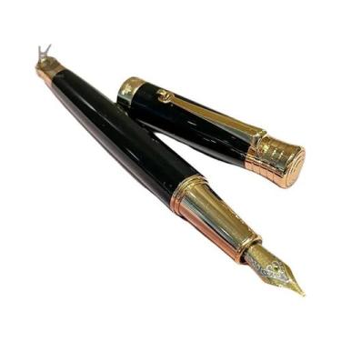 Imagem de Caneta-tinteiro De Resina Acrílica Azul, Irídio, 0,38 Mm, Acabamento E