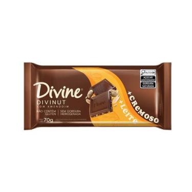 Imagem de Barra de Chocolate Divine +Cremoso Mais Cremoso 70g Amendoim Divinut