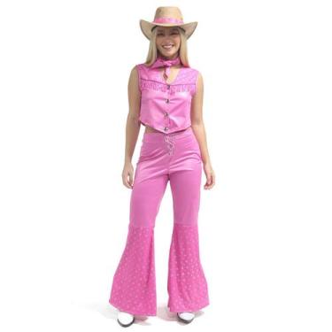 Imagem de Fantasia Boneca Barbie CowGirl Rosa Adulto - Diversos, UNICA, PP