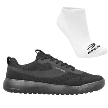 Imagem de Kit Tênis Mormaii Flexer Masculino Meia, 37, Preto, Masculino