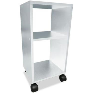Imagem de Mesa de cabeceira Nicho em Madeira MDF 60 x 30 - Branco - Genus Móveis