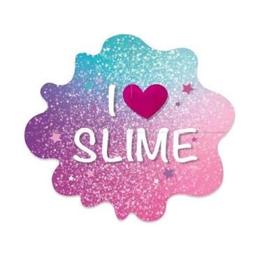 Imagem de Painel Decorativo 4 Lâminas - "I Love Slime" - 1 unidade - Cromus - Ri