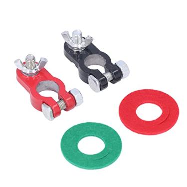 Imagem de Conector negativo positivo, clipes de terminal de bateria de alumínio resistente à ferrugem, 2 peças, serviço pesado para barcos para carros para caminhões