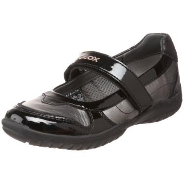 Imagem de Geox J Shadow Mary Jane infantil, Prata/preto, 3 Little Kid
