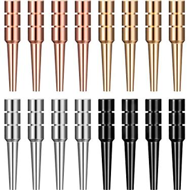 Imagem de Mudder 16 Pieces Metal Cribbage Pegs 4 Colors Metal Pegs Fit 1/ 8 Holes for Cribbage Traditional Board Game
