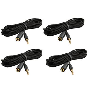 Imagem de Trebisky Quiz Answer Game Buzzer sistema autônomo com botões de luz de LED, cabos de 8 jogadores de 91 cm (pacote com 4)