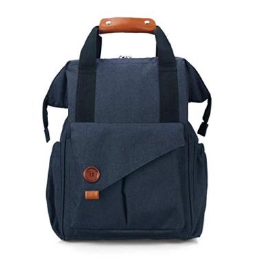 Imagem de Mochila multifuncional para troca - grande capacidade, mochila multifuncional para fraldas, design de gancho para carrinho, tecido de poliéster, simplicidade elegante e alta capacidade