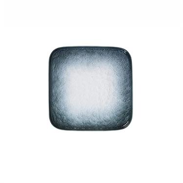 Imagem de GUIPAIHAI Prato de cerâmica de design simples para prato de bife doméstico de café da manhã em estilo louças 25,5 cm (cor: cinza)